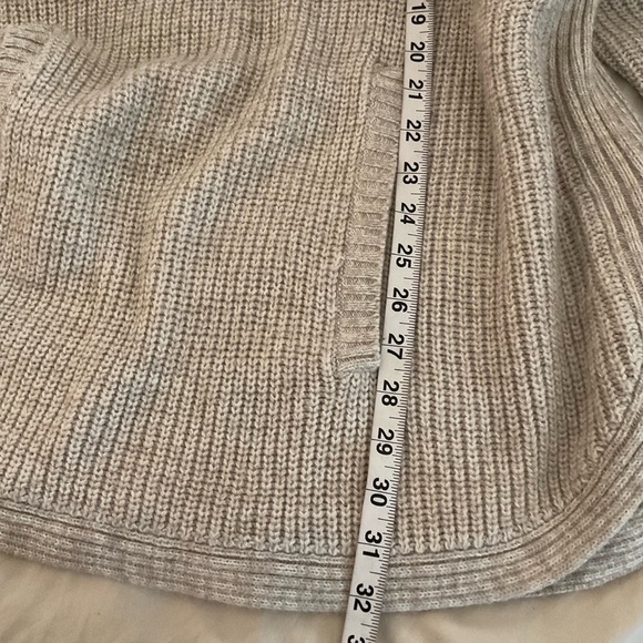 Alfani Taupe Cowl Neck Sweater with Button Accents - Picture 2 of 10